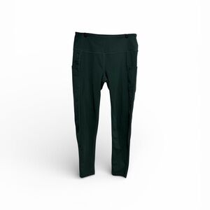 Along Fit Forest Green High-Waisted Leggings with Pockets 28”